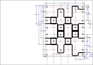 Students Artwork with pad consrtuction lines 