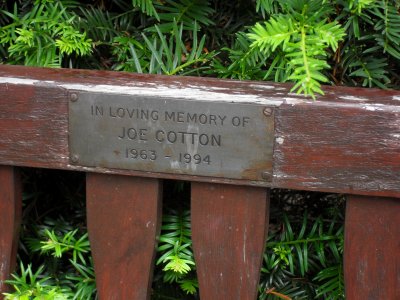 Memorial Bench plaque