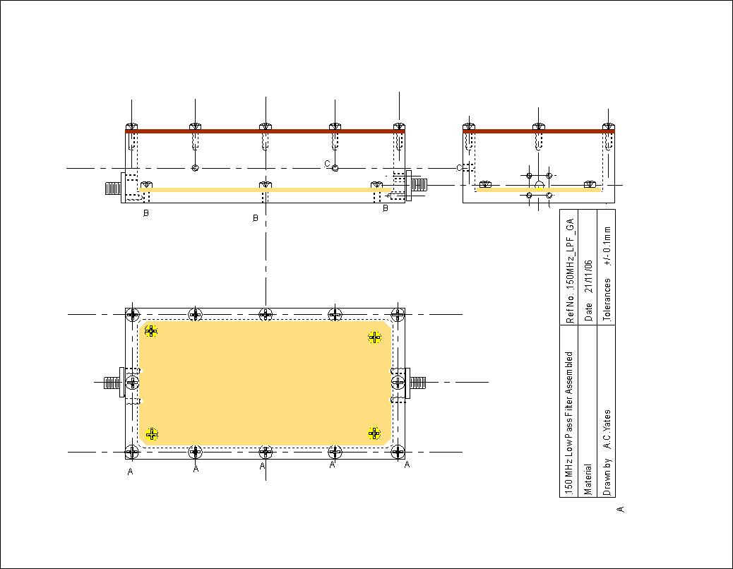 Cad view of Assembled Filter