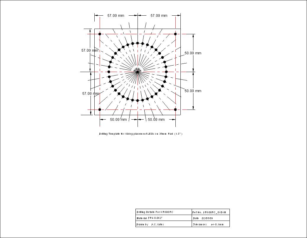 CAD Drawing of the panel layout