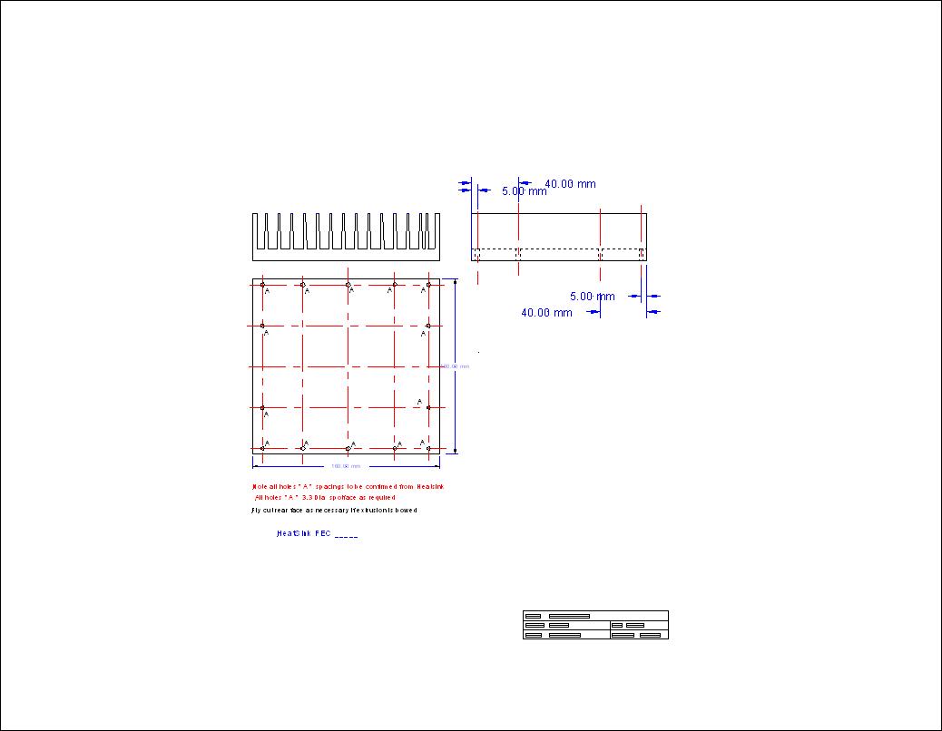 CAD drawing of Attenuator Heatsink
