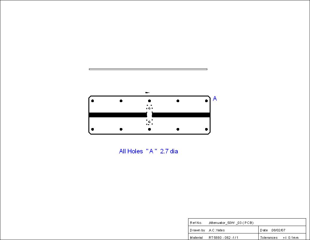 PCB Artwork for Attenuator